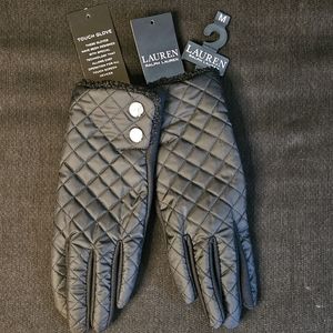 Women's Ralph Lauren Quiltes Winter Sherpa Gloves